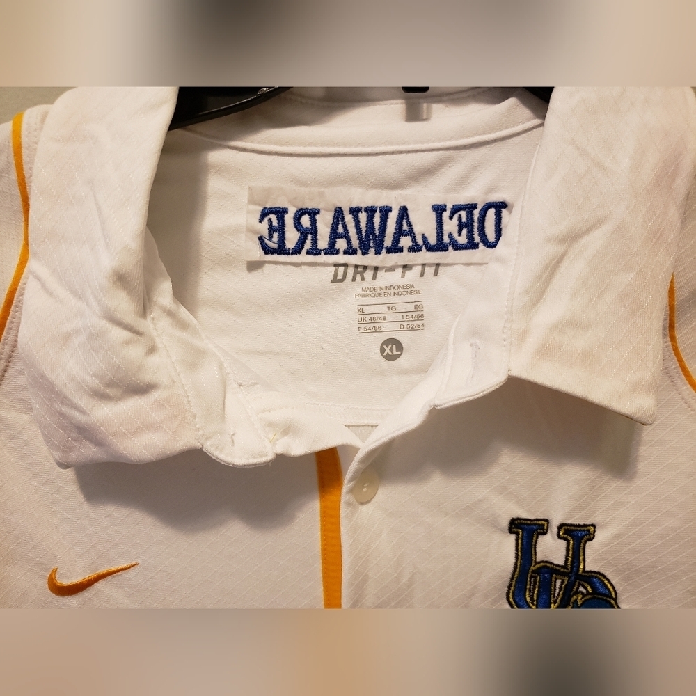 Nike FIT Dry University of Delaware Polo Shirt Men XL white - Picture 5 of 11